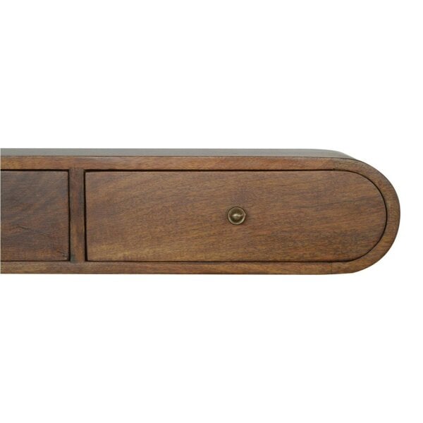 Wyld Haus Peschiera Floating Chestnut London Console 2 Drawers