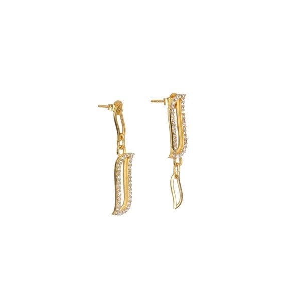 Wave Symphony Earrings CZ - Lila Rasa