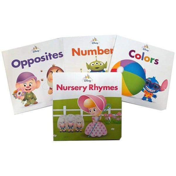 Disney My Little Library By Disney 4 Book Box Set (Nursery Rhymes, Opposites, Numbers & Colours)