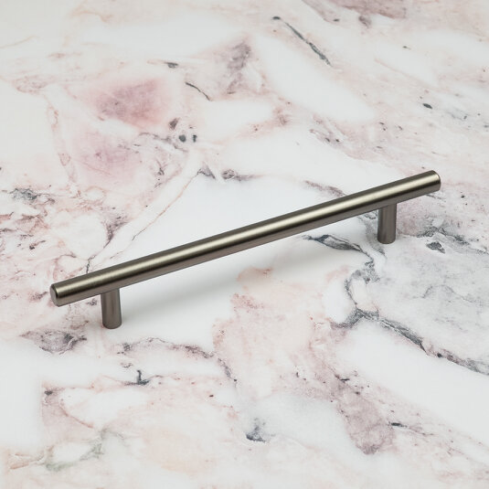 Handle & Home Gunmetal T-Bar Handles & Coordinating Pull Knob - 160mm Handle