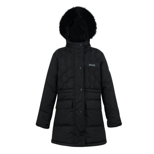 Regatta Kids Fabrizia II Quilted Jacket - Black - 15-16 Years - Black - 100% Mixed