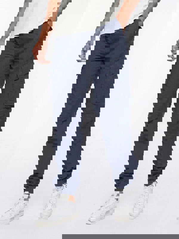 Crosshatch Sidemoore Cargo Pants Navy