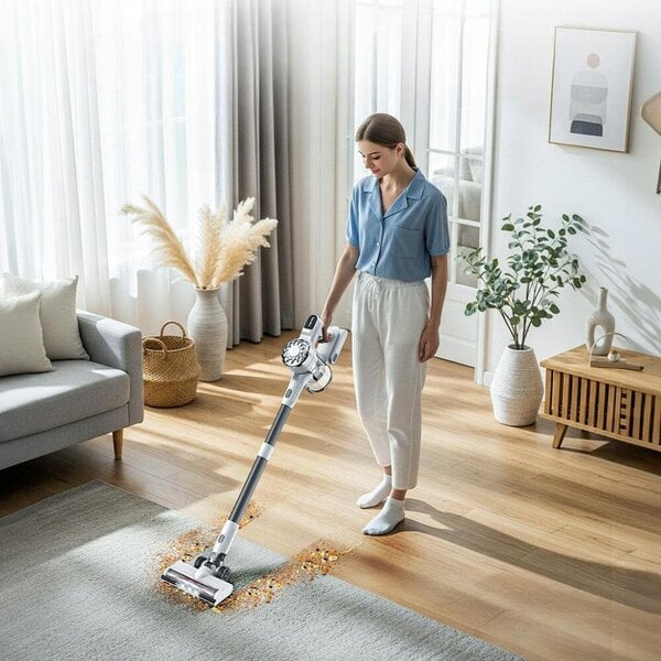 Teendow Cordless handheld vacuum cleaner, with 180W, 13KPa suction power and 900ml dust container