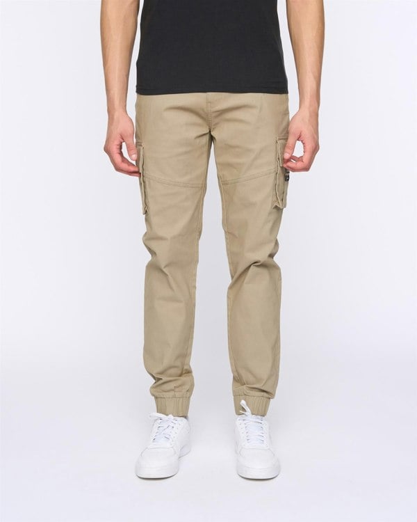 Duck and Cover Chemmer Woven Jog Pants - Stone