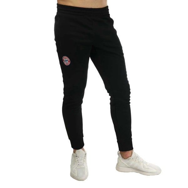 Adidas Mens FC Bayern Munich Jogging Bottoms - Black