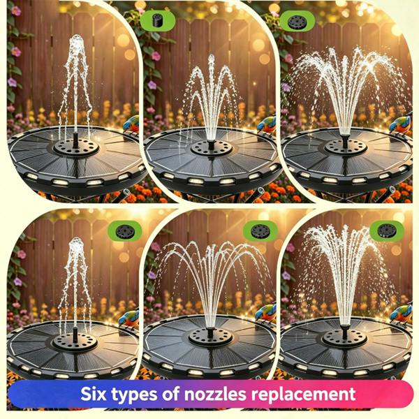 Leaper Solar-Powered Multicoloured Fountain