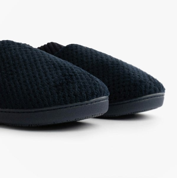 Totes Isotoner POPCORN FULL BACK BOOTIE Womens Slippers Navy