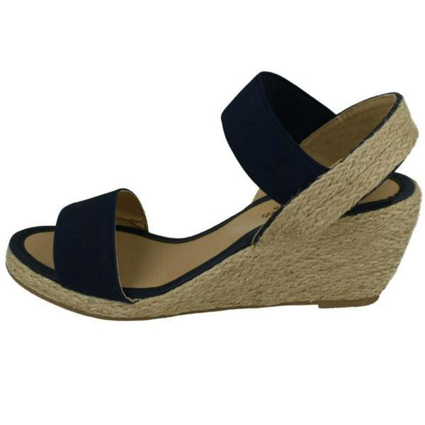 Savannah Ladies Savannah High Rope Wedge Sandals F10865