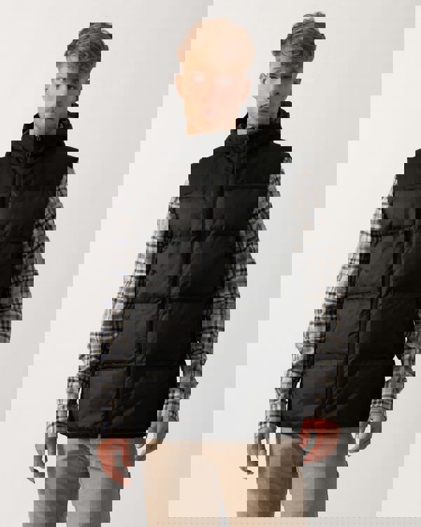 BOSS Green Block-X Mens Gilet - Black 001 - CHO - Designer Mens Gilets