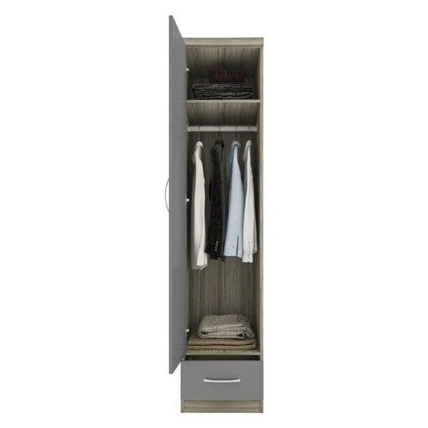 Seconique Nevada 1 Door 1 Drawer Wardrobe