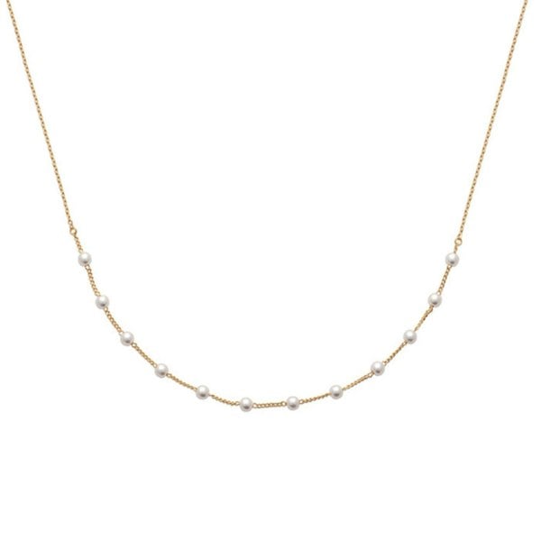 18ct Gold Vermeil Plated Essential Pearl Necklace