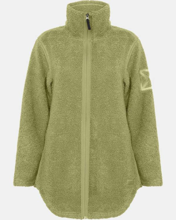 Didriksons Womens Umi Full Zip Fleece 4 - Olive Green H22 | CHO | Designer Womens Fleece Jackets