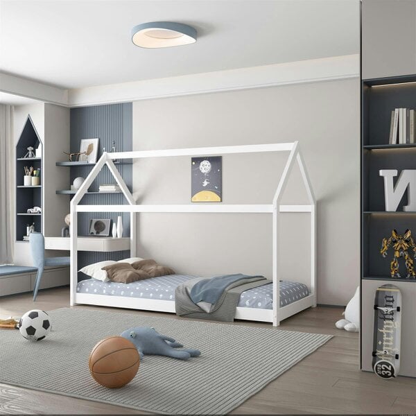 Kosy Koala House Bed kids White 3ft Single with 1 Mattress Durable Pine Children Bedroom