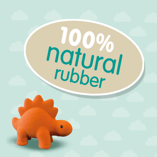 SES Creative Bath Stegosaurus - 100% natural rubber