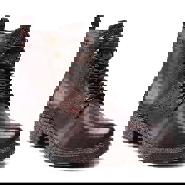 Wrangler Custom Leather Lace Zip Up Mens Combat Boots