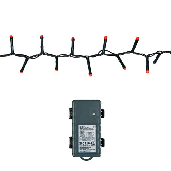 Samuel Alexander 9m 360 LED Battery Operated Christmas BerryBrights String Lights in Red