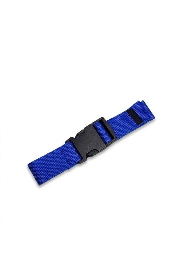 Ally Fabric Buckle Belt - Blue_wb