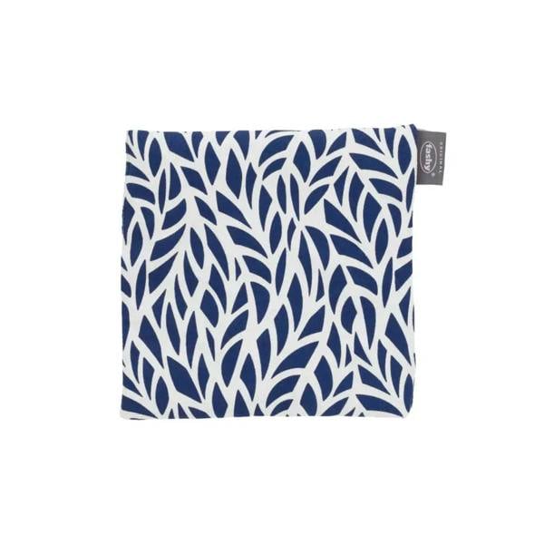 Navy blue white leaf potholder on Fashy Cherry Pips heat pack