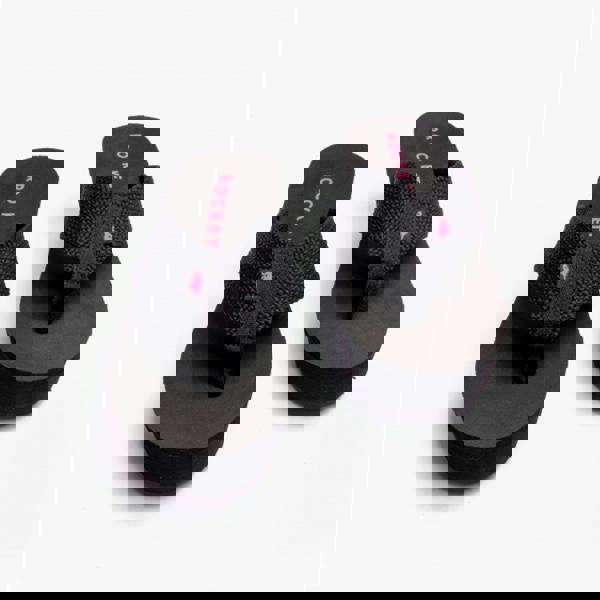 Rocket Dog Rocket Dog DIVER WEBBING Womens Textile Wedge Flip Flops Black