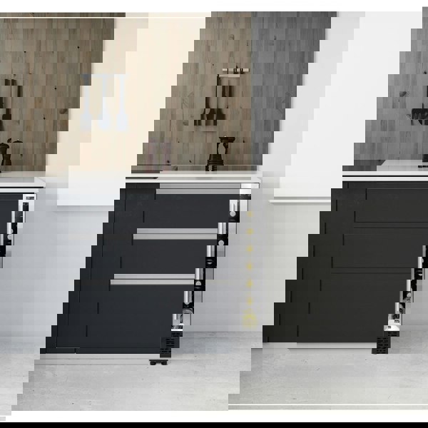 7 Bottle 15cm SLIM Wine Cooler Fridge LED Backlit Metal Shelf STEEL & GLASS - LoopsDirect