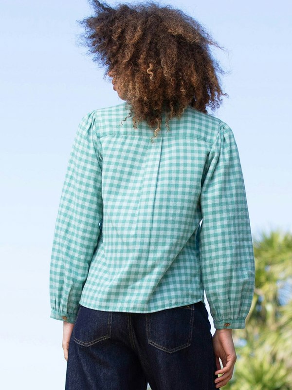Kite Organic Marshwood Flannel Check Blouse