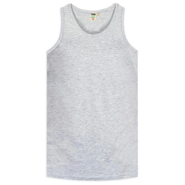 Duke Mens D555 Fabio Tank Top - Grey Melange - 