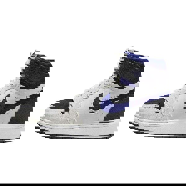 Nike Womens/Ladies Air Jordan 1 Leather Trainers - Blue/Grey/Black - 