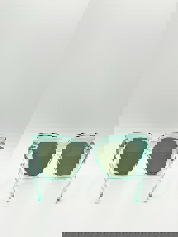 SVNX Clear plastic frame cat eye style sunglasses