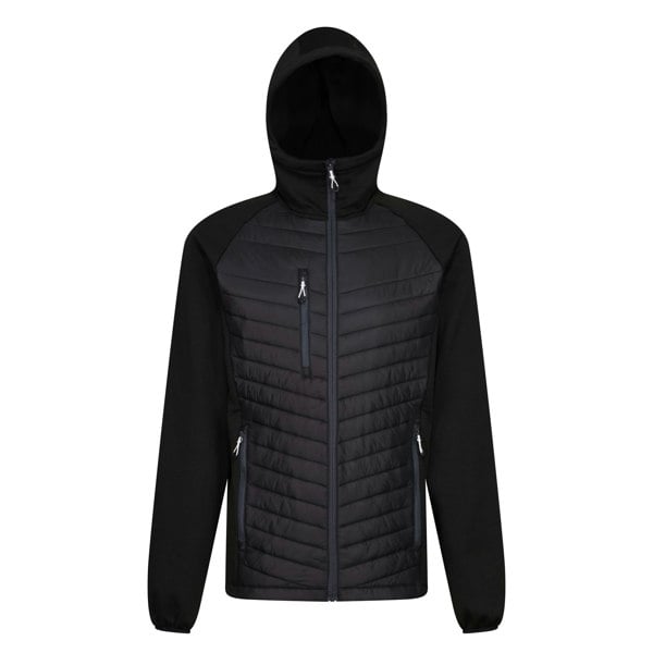 Regatta Men's Navigate Quilted Hybrid Jacket - Black/Seal Grey