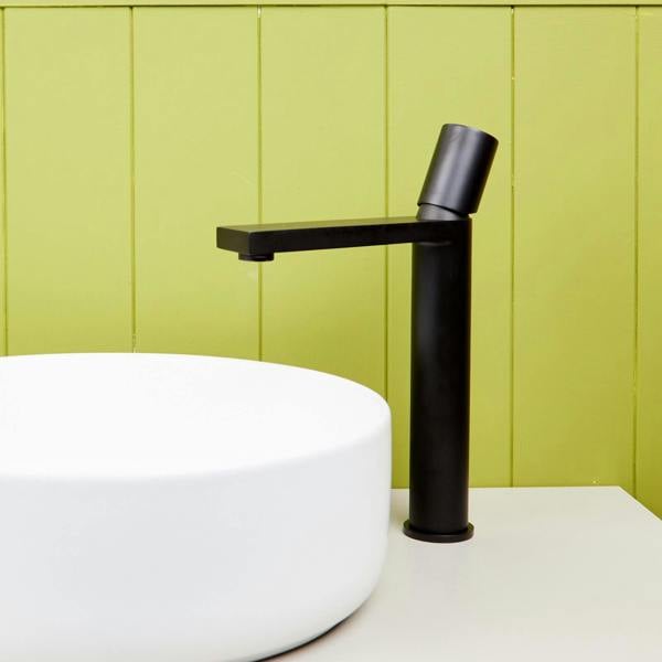 Flode Limingen | High Rise Mono Basin Mixer Tap | Matt Black