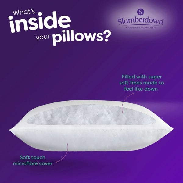 Slumberdown Feels Like Down Firm Support Pillow