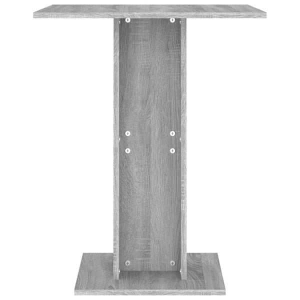 Berkfield Bistro Table Grey Sonoma 60x60x75 cm Engineered Wood