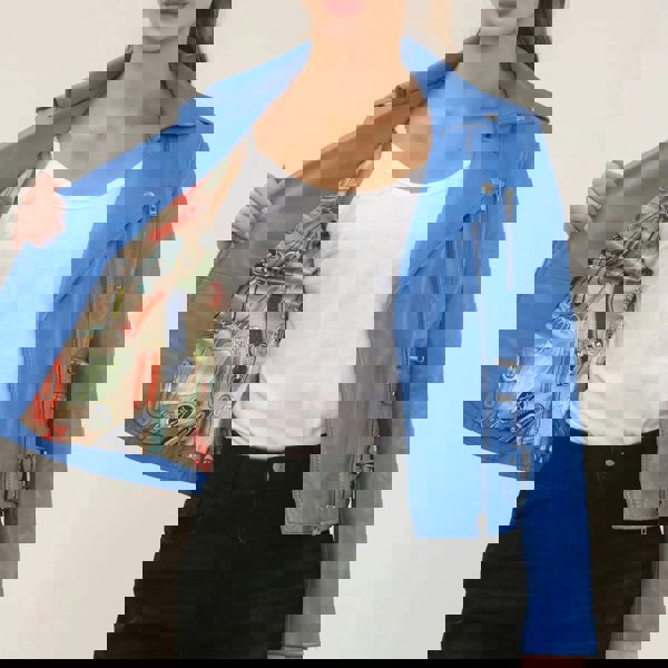 Leather Company Women's Real Lamb Nappa Leather Vintage Biker Jacket