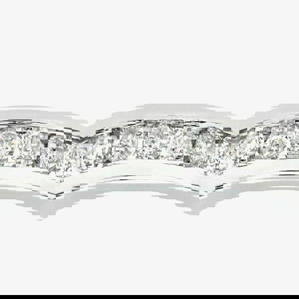 T. H. Baker 9ct White Gold 0.50ct Diamond Channel Set Half Eternity Ring PR03701W