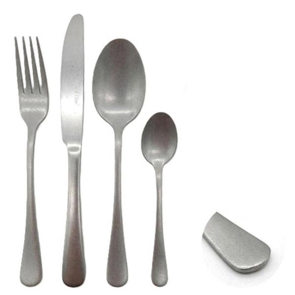 Glim Glam Cutlery Set Stainless Steel 32pc Sets Anydate Stonewash