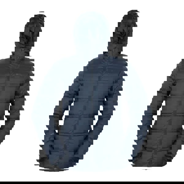 Mountain Warehouse Mens Stratus Down Packable Hooded Jacket - Navy