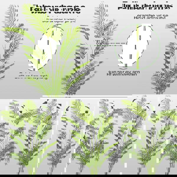 Levede Artificial Palm Tree Fake Plant Home Office Decor Realistic Faux Tree