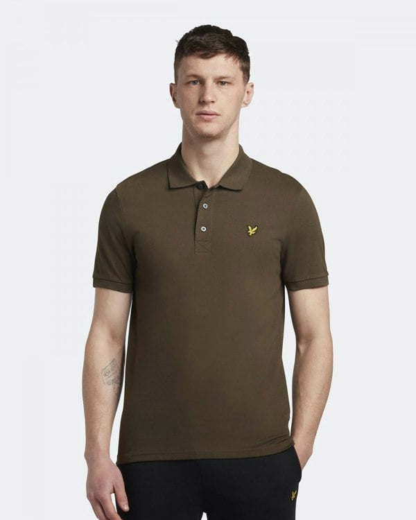 Lyle & Scott Plain Mens Polo Shirt SP400VOG - W485 Olive
