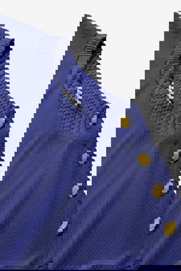 ENORSIA Button Shoulder Crewneck Sweatshirt