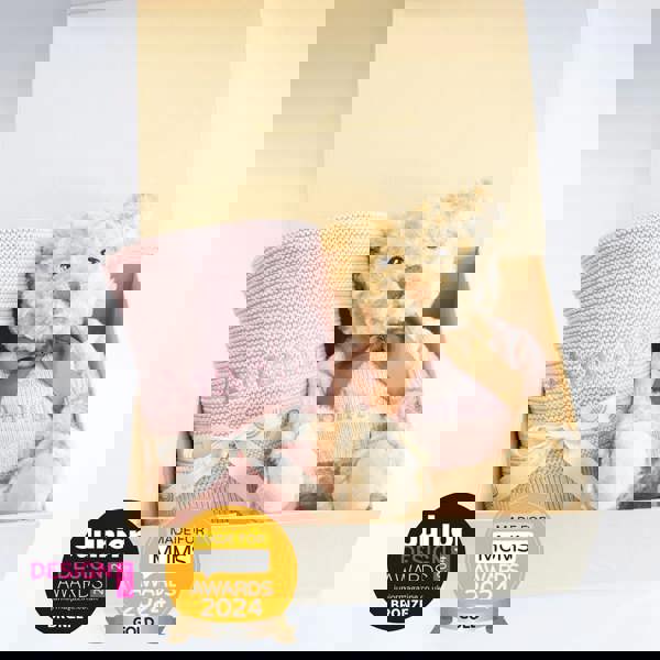 The Baby Gifting Company NEW BABY BLANKET AND TEDDY