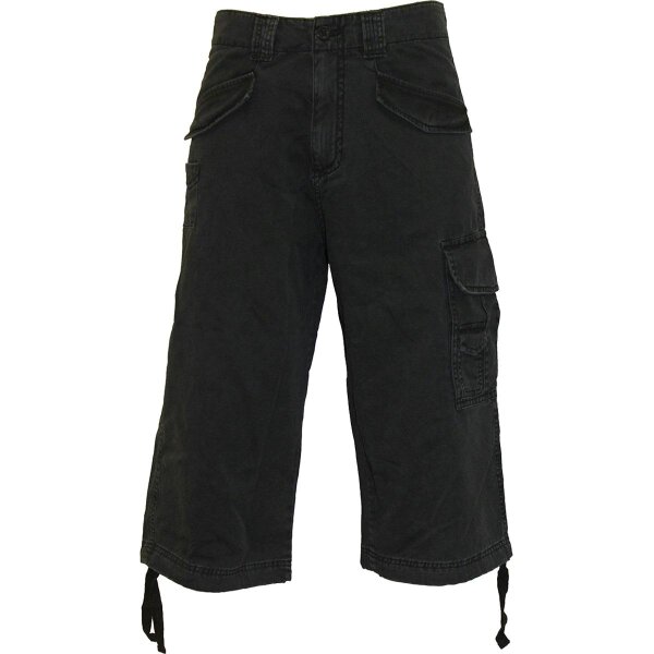 Spiral - Vintage Cargo Shorts 3/4 Long Black