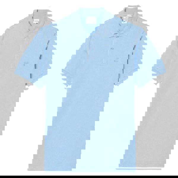 Lacoste Unisex Adult Orginal L.12.12 Washed Classic Polo Shirt - Light Blue - 