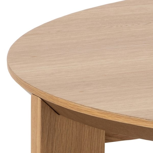 Furniture To Go Maxime Round Coffee Table in Matt Oak