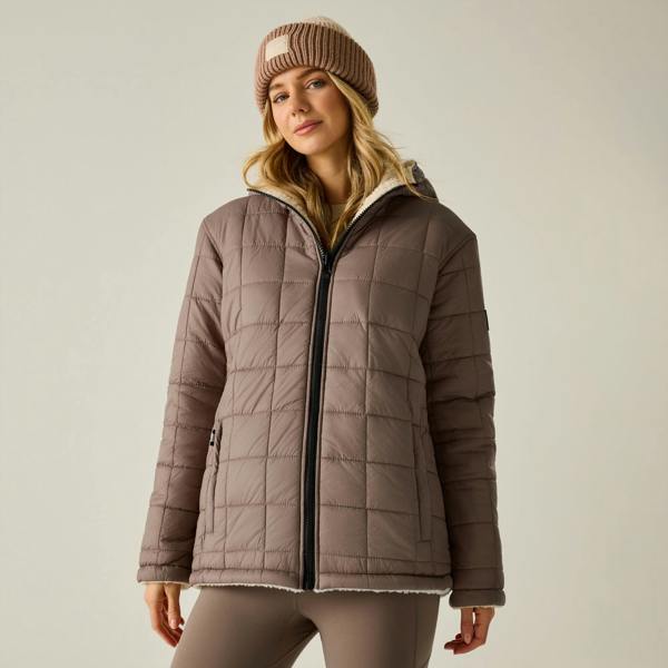 Regatta Womens/Ladies Frankie Reversible Padded Jacket - Mocha/Light Vanilla - 