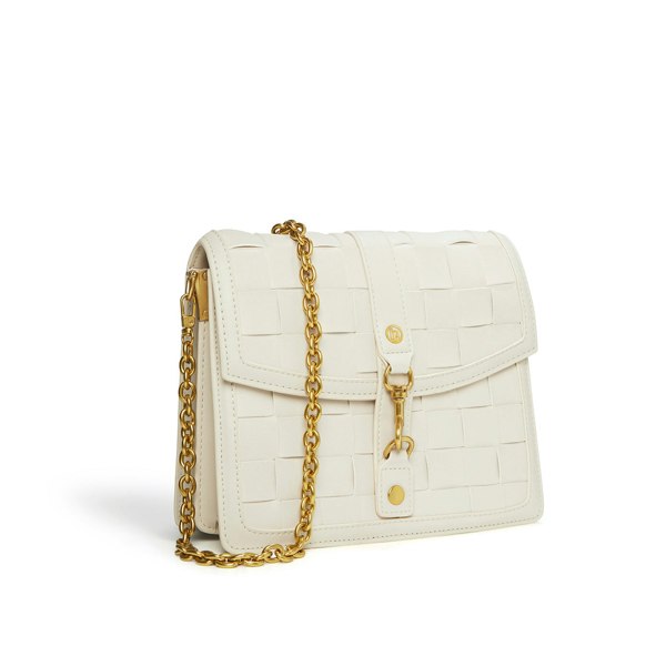 LaBante London Daisy White Vegan Shoulder & Crossbody Bag