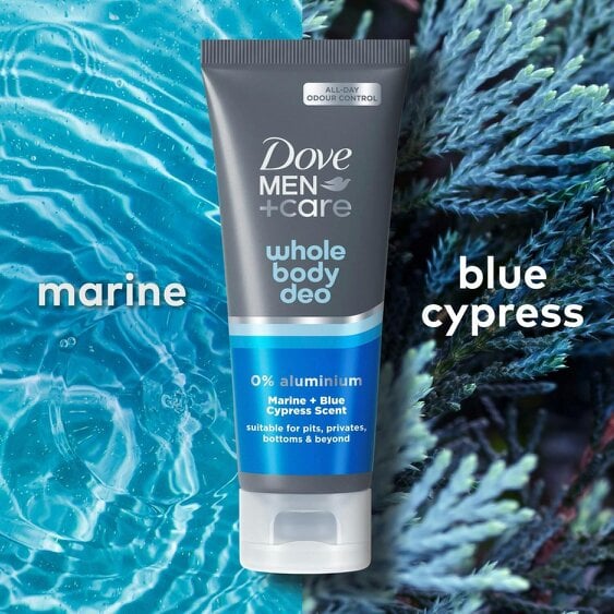Dove Men+Care Whole Body Deodorant Cream Marine & Cypress 72H Protection, 6x75ml