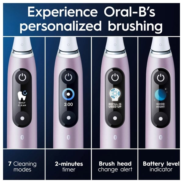 Oral-B iO 9 Electric Toothbrush Designed By Braun - Rose Quartz