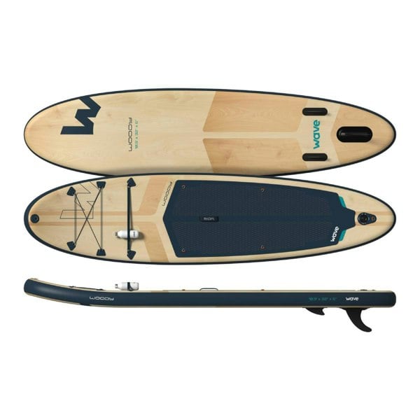 Wave Woody 2.0 SUP | Inflatable Paddleboard & Accessories | 10'9ft