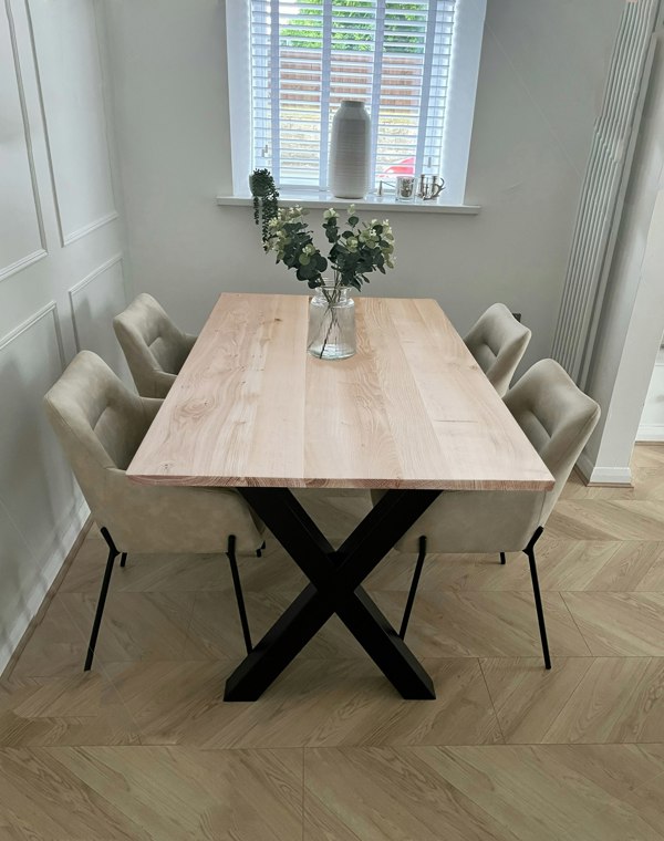 The Bespoke Carpentry Co Premium Solid Ash Table and Benches