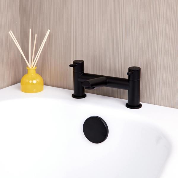 Flode Runn | Bath Filler | Matt Black